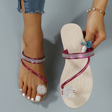 Purpdrank - Green Fashion Casual Patchwork Rhinestone Round Comfortable Shoes