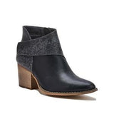 Purpdrank - Women's Thick Heel Pointed Western Cowboy Boots
