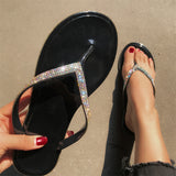 Purpdrank - Transparent Color Casual Daily Patchwork Rhinestone Round Comfortable Shoes
