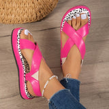Purpdrank - Black Casual Hollowed Out Patchwork Round Out Door Shoes