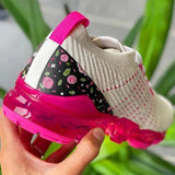 Purpdrank - White Fashion Casual Sportswear Bandage Patchwork Round Comfortable Out Door Sport Shoes