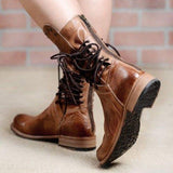 Purpdrank - Fashion Beaded Strap Martin Boots