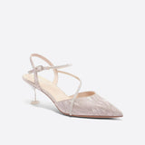 Purpdrank - Women Belle Elegant Fairy Wind Pointed Toe Heeled Pumps