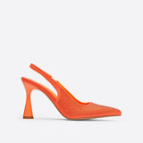 Purpdrank - Women Newbella Pointed Toe Beaded Heel Cutout Stiletto