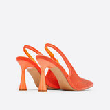 Purpdrank - Women Newbella Pointed Toe Beaded Heel Cutout Stiletto