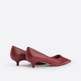 Purpdrank - Women Point Toe Kitten Heeled Pumps