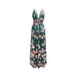 Purpdrank - Women's Sling Floral Long Dresses arrival Summer Boho V-Neck Sleeveless  Party Beach Floarl Print  Maxi Dress Casual Sundress