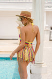 Purpdrank - Crochet Hollow Out Tassel Beach Cover Up Sexy Women Mini Tops Beachwear Bikini Swimwear Bathing Suit Cover Up