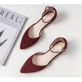 Purpdrank - New single women shoes woman spring pumps summer pointed hollow sandals word belt fairy shoes black work shoes girl shoes