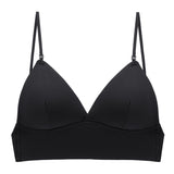 Purpdrank - Sexy Backless Bra Lace Deep U Low Back Bralette Thin Cup Brassiere Halter Soft Seamless Elastic Underwear Tank Tops Encaje Mujer