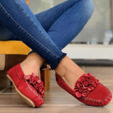 Purpdrank - Women Shoes 2023  Handmade Ethnic Women Flats Leather Shoes Flat Flower Moccasins Soft Bottom Loafers Slip on Ladies Shoes Loafer