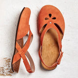 Purpdrank - Women Sandals Summer Ladies Girls Comfortable Ankle Hollow Round Toe Sandals Woman Soft Beach Sole Female Shoes Plus Size