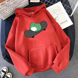 Purpdrank - Springtime Skateboard frog oversized Sweatshirt men and women's  Hoodies Harajuku Warm Pullover Womens Korean Style Hoodie