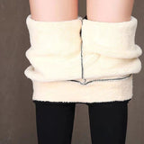 Purpdrank - Women's Winter Warm Leggings Super-thick High Stretch Lamb Cashmere Leggins High Waist Skinny Trousers