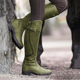 Purpdrank - Women Boots Pu Leather Zipper Retro Casual Womans Booties Gladiator Low Heel Shoes Ladies Fashion Botas Mujer Invierno