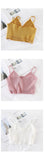 Purpdrank - Women Y2K Sexy Crop Tops Spaghetti Tops and Camis For Women Summer V-neck Strecthy Wrap Tops Women Knitted