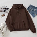 Purpdrank - Korean Streetwear Sweatshirt Men Women Casual Pullover Hip Hop Long Sleeve Smile Sad Face Line Print Hoodies Sportswear Tops