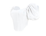 Purpdrank - Tops Women's Clothing Nightclub New Fashion Polyester Square Collar Solid Color Satin All Matching Puff Sleeve Small Shirt