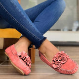 Purpdrank - Women Shoes 2023  Handmade Ethnic Women Flats Leather Shoes Flat Flower Moccasins Soft Bottom Loafers Slip on Ladies Shoes Loafer