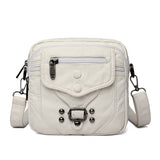 Purpdrank - High Quality Leather Shoulder Handbag Elegant Girl Crossbody Small Mobile Phone Sac Ladies Casual Water Wash Bags Bolsa Feminina