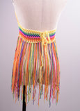 Purpdrank - Crochet Hollow Out Tassel Beach Cover Up Sexy Women Mini Tops Beachwear Bikini Swimwear Bathing Suit Cover Up