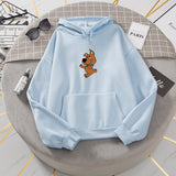 Purpdrank - Oversized Cute Dog Print Hooded Sweatshirt Kawaii Hoodies for Women Top Clothes Female Itself Winter Womens Harajuku Hoodie