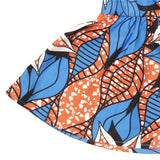 Purpdrank - Womens African Ankara Print Maxi Dress Traditional Casual Outfits Attire Fashion Lotus Sleeve V Neck African Dresses Women