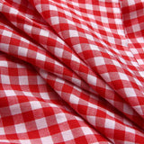 Purpdrank - Summer Dress Women Autumn Short Sleeve  Vintage Plaid Printed Sundress Loose Pleat Mid-Calf Dresses Femme Party Robe