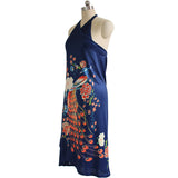 Purpdrank - Women Loose Sexy Halter Dress Casual Sleeveless Solid Irregular Dress Summer Fashion Beach Chest Wrap Strapless Backless Dresses