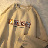 Purpdrank - Autumn Woman's Hoodies Oversize Female Loose Bear Cotton Solid  Warm Women Sweatshirts Couple Fashion Plus Size
