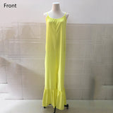 Purpdrank - Oversized Chiffon Jumpsuits and Rompers For Women Large Solid High Waisted Pleated V Neck Elegant Evening Night Party Jumpsuits
