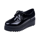 Purpdrank - Women Chunky Sneakers Hidden Heels Height Increasing Ladies Wedge Shoes High Top Autumn Platform Women Shoes