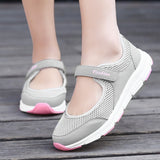Purpdrank - Women's Sneakers Flat Casual Shoes Mesh Fashion Walking Summer Shoes For Women White Round Head Soft Light Ladies Footwear