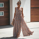 Purpdrank - Women Summer Dress Floral Print Maxi Dresses Bohemian Hippie Beach Long Dress Women's Clothing vestidos de verano
