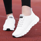 Purpdrank - Women's Sneakers Fashion Breathable Women Shoes Summer Walking Mesh Light Casual Sneaker Lace-Up Platform Female Footwear
