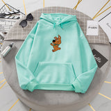 Purpdrank - Oversized Cute Dog Print Hooded Sweatshirt Kawaii Hoodies for Women Top Clothes Female Itself Winter Womens Harajuku Hoodie