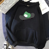 Purpdrank - Springtime Skateboard frog oversized Sweatshirt men and women's  Hoodies Harajuku Warm Pullover Womens Korean Style Hoodie