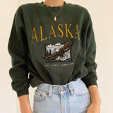 Purpdrank - Autumn Women Hoodie Sweatshirt Vintage Casual Loose Stand Collar Zipper Letter Print Long Sleeve Oversized Tops Hoody Pullover
