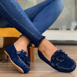Purpdrank - Women Shoes 2023  Handmade Ethnic Women Flats Leather Shoes Flat Flower Moccasins Soft Bottom Loafers Slip on Ladies Shoes Loafer