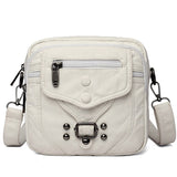 Purpdrank - High Quality Leather Shoulder Handbag Elegant Girl Crossbody Small Mobile Phone Sac Ladies Casual Water Wash Bags Bolsa Feminina