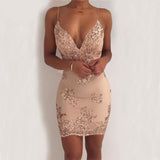 Purpdrank - Sexy club outfits Sequin Summer Dress Women Mini Black bodycon Party dress vintage woman sukienki Dresses vestidos clothes