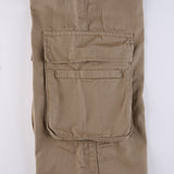 Purpdrank - Khaki Solid Baggy Cargo Pants Women Low Waist Mom Jeans Vintage 90s Grunge Streetwear Casual Hippie Denim Trousers