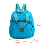 Purpdrank - New Multifunction Women Handbag and Back Bags Waterproof Nylon Fashion Female messenger bag Laptop Back pack Girls School Bags