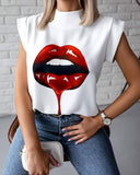 Purpdrank - Fashion Print Blouse Shirt Women Casual O-Neck Summer Womens Tops And Blouses Camiseta Mujer Ladies Shirts Woman Clothes Blusas