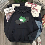 Purpdrank - Springtime Skateboard frog oversized Sweatshirt men and women's  Hoodies Harajuku Warm Pullover Womens Korean Style Hoodie