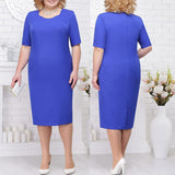 Purpdrank - Royal Blue Lace Mother Of The Bride Dresses Wome Plus Size Wedding Evening Dress Long Robe mere de la Mariee Gift For Guest