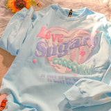 Purpdrank - Oversized Hoodies Harajuku Lovely Crewneck Sweatshirt Women Letter Printing Pullover Cute Loose Long Sleeve Tops For Girls Teens