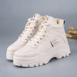 Purpdrank - Women's casual sneakers; winter sneakers with plush fur; warm women's shoes; women's shoes with lacing; women's shoes on