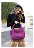 Purpdrank - Waterproof Women Handbag Casual Large Capacity Shoulder Hobos Bag Nylon Lady Tote Luxury Top-handle Design Female Crossbody Bag