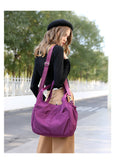 Purpdrank - Waterproof Women Handbag Casual Large Capacity Shoulder Hobos Bag Nylon Lady Tote Luxury Top-handle Design Female Crossbody Bag